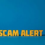 Een afbeelding met de tekst 'scam alert'erop